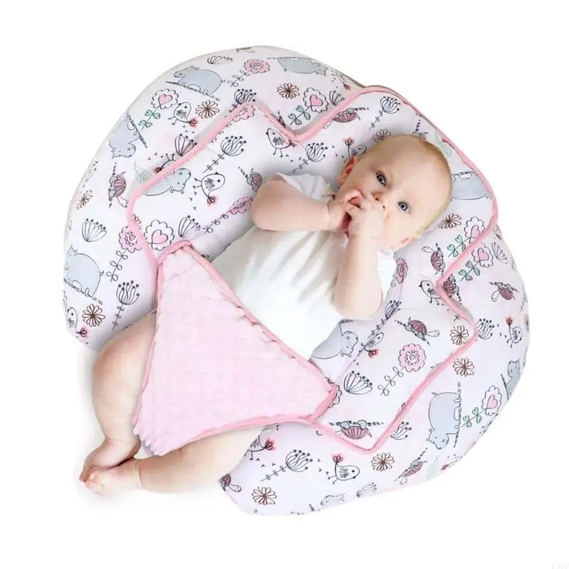 F19F Effective Infant Feeding Support Fashionable Baby Feeding Support Soft & Easy to Clean Pillow Suitable for Infants 0 12