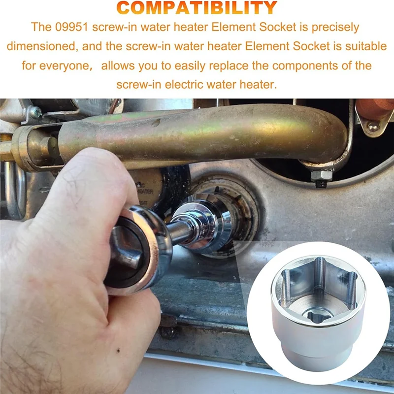 Prise de chauffe-eau A22F-09951 pour dissolvant de chauffe-eau électrique RV et remplacement du chauffage