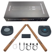 Portable Drum 2 Plus, Somatosensory Digital Electronic Air Drum Stick Set ,Drumsticks, Foot Pedals, Bluetooth Adapter