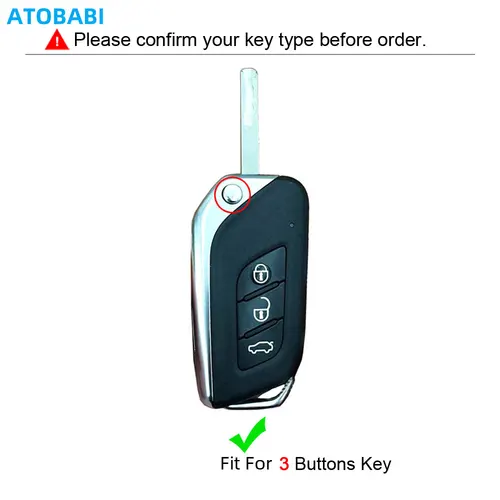 Imagen 2 del producto Funda de TPU para llave de coche, funda plegable con mando a distancia, bolsa protectora, accesorios para automóviles Baic Senova X25 X 30 X35 2015 2016 Changhe Q25 Q35