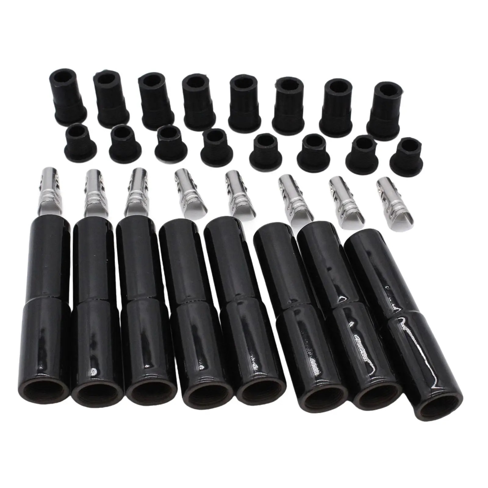 8Pcs Ceramic Spark Plug Boot Kit Component Maintenance 180 Degree Straight