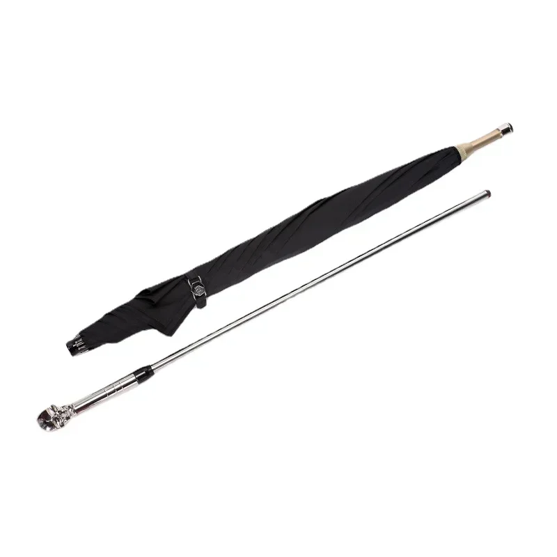 Vintage Black Large Umbrella Male Female Self-defense Sword  Luxury Long Handle Gentleman Business Umbrellas Windproof