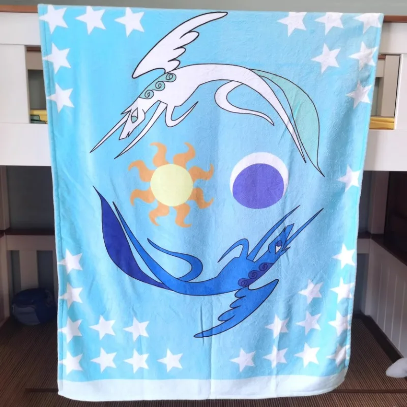 

Одеяло с флагом Ponyville, летнее тонкое офисное одеяло с кондиционером, шаль, радужная фигурка Ponyville, периферийные устройства