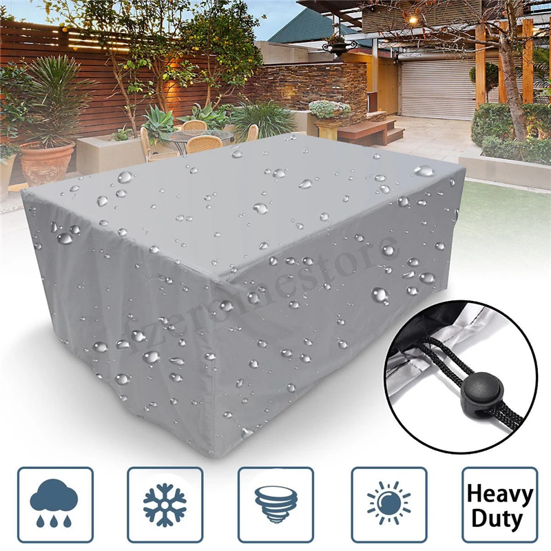 Waterproof Outdoor Patio Garden Furniture Covers Rain Snow Chair covers for Sofa Table Chair Dust Kitchen Proof Cover