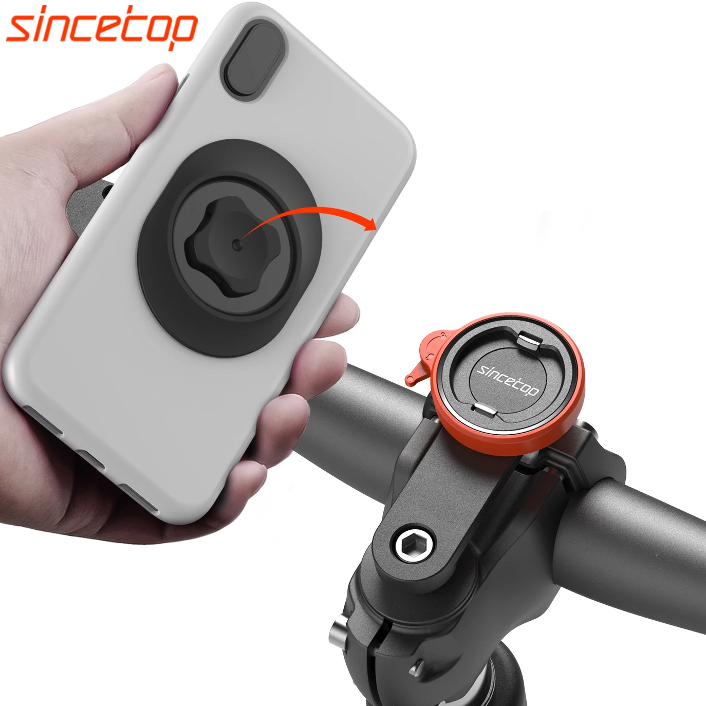 

Mountain Bike Phone Holder Handlebar Stem MTB Road Bicycle Aluminum GPS Bracket Ultra-Lock Riding Clip Stand with Quick Mount