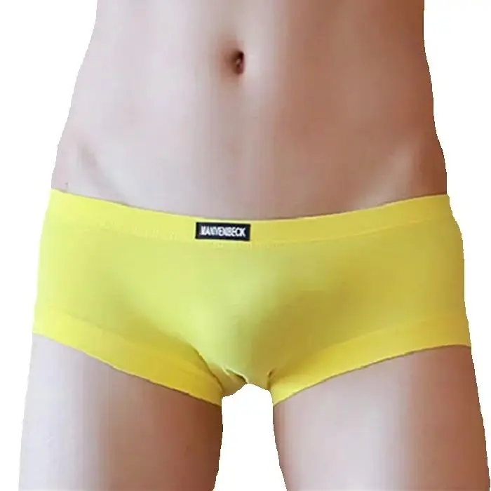 CLEVER-MENMODE Sexy Men Boxer Cotton Soft Underwear Male Solid Mini Panties Underpants Trunks Lingerie Cueca Shorts Homme