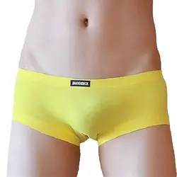 CLEVER-MENMODE Sexy Men Boxer Cotton Soft Underwear Male Solid Mini Panties Underpants Trunks Lingerie Cueca Shorts Homme