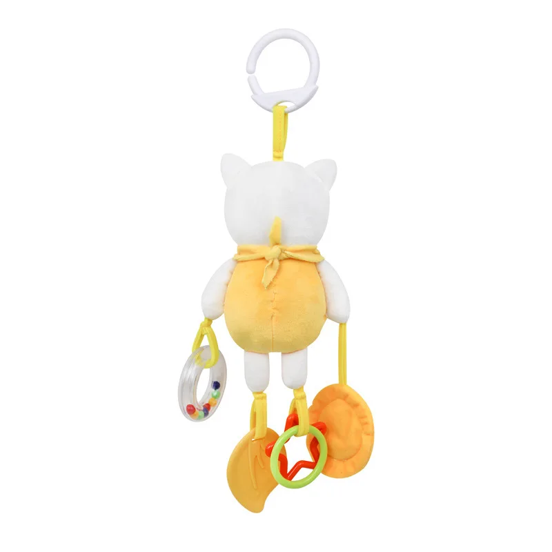 신생아 선물용 플러시 유모차 펜던트 윈드 차임 진정 베드벨과 딸랑이 장난감