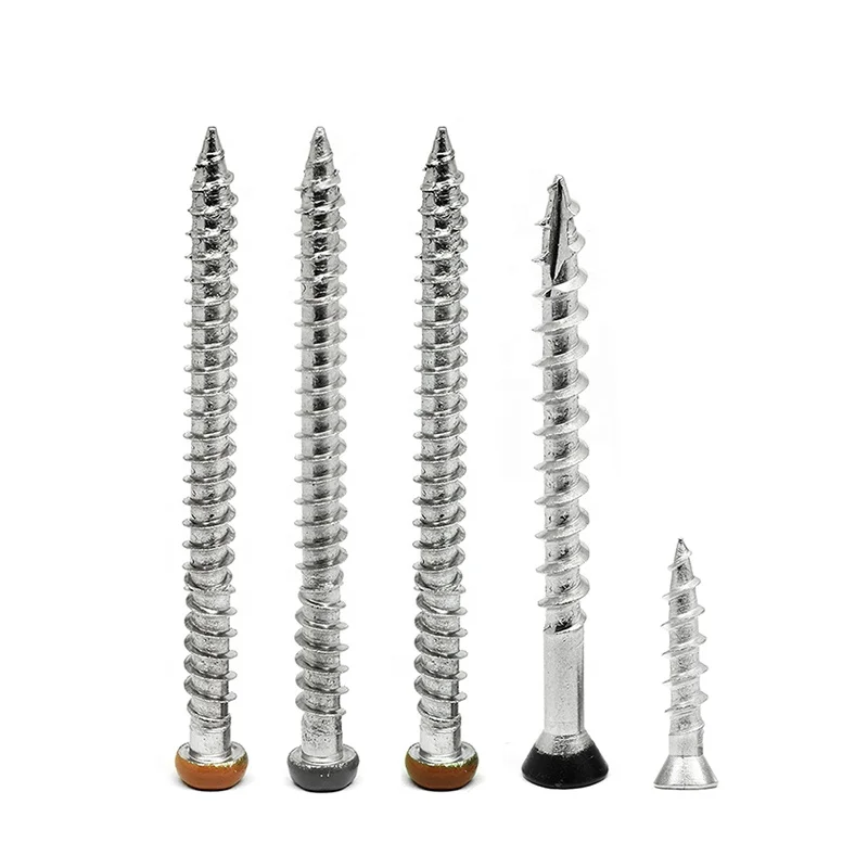 10000  pieces410 Ss Wood Composite Deck Screws Torx Drive Countersunk Chipboard Screw Zinc Plated Self Tappings Ground Screws