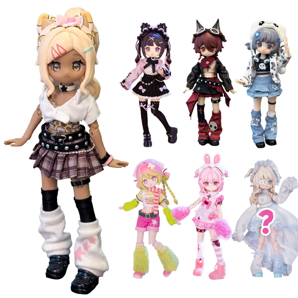 Na Stanie Wolność Dostępna Elektroniczna Urocza Lalka Zwierzątko 1/12 BJD Blind Box Ruchome Stawy Figurka Akcji Modna Zabawka Ozdoby Figurka Prezent