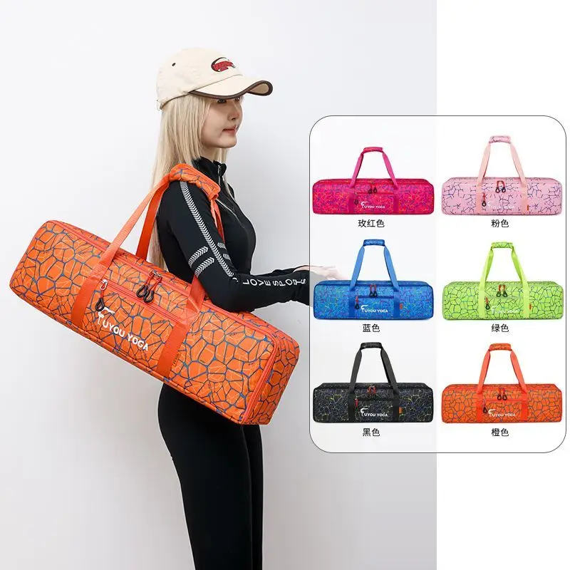 Large Capacity Yoga Mat Holder Lightweight Portable Fitness Shoulde Bags Thick Mat Carrier Sports Gym Workout Bags with Pockets