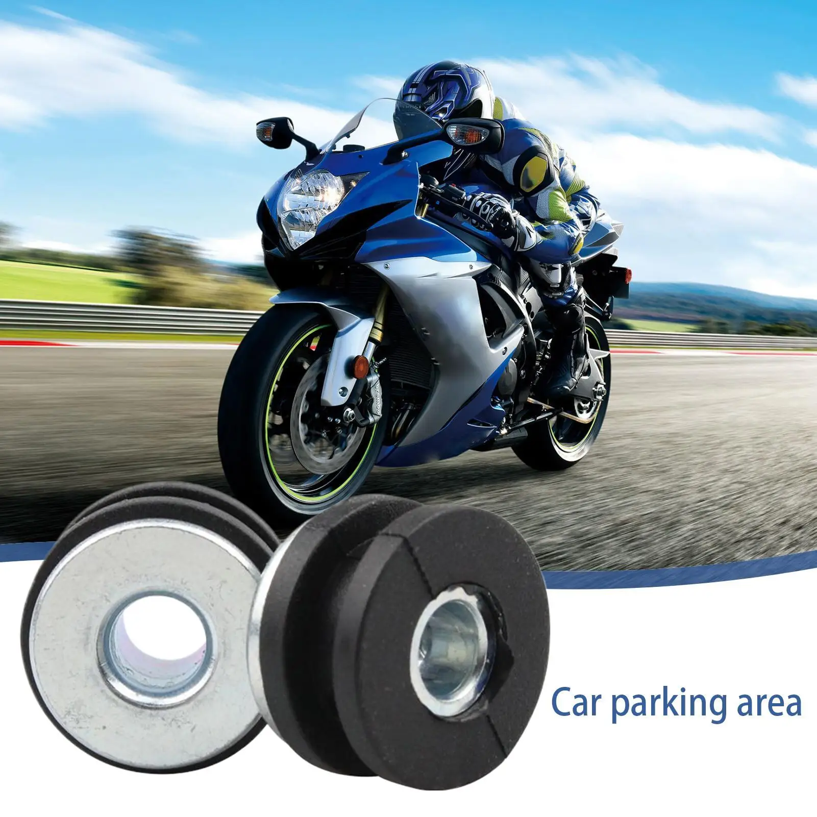 For CBR Ninja  YZF Motorcycle Grommets Fairings Cowling Rubber Grommets Replacement Washer Spacer Shock Absorption Side Panel