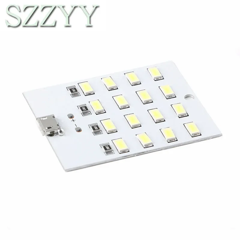 high quality 5730 smd 5V 430mA~470mA White Mirco Usb 5730 LED lighting panel USB mobile light Emergency light night light