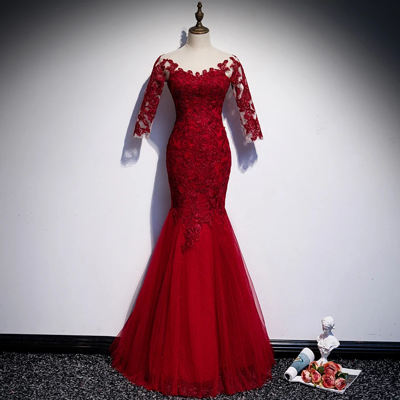 

Red Long Tail Fi Wedding Dr Sexy Slimming Spring Summer New 2026 Bride Gown Korean Sle mid Waist Zipper Bal