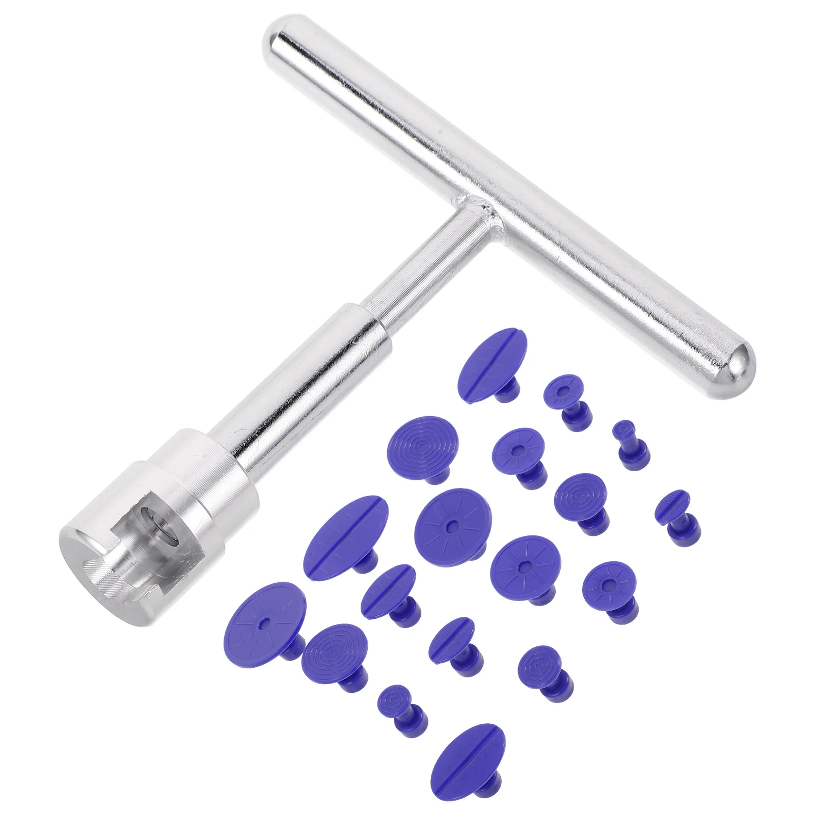 

1Set Dent Removal Repair Tool Professional T Bar Manual Rod Design Efficient Auto Body Repair Kit Glue Puller Tabs Car Dent
