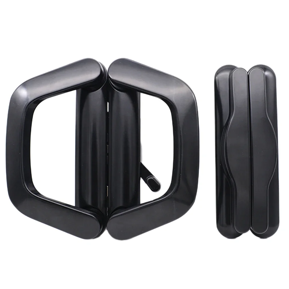 

Glass Door Lock With Keys Aluminum Alloy Sliding Door Handle Replacement Handle Lock Set Black Balcony Door Hook Lock