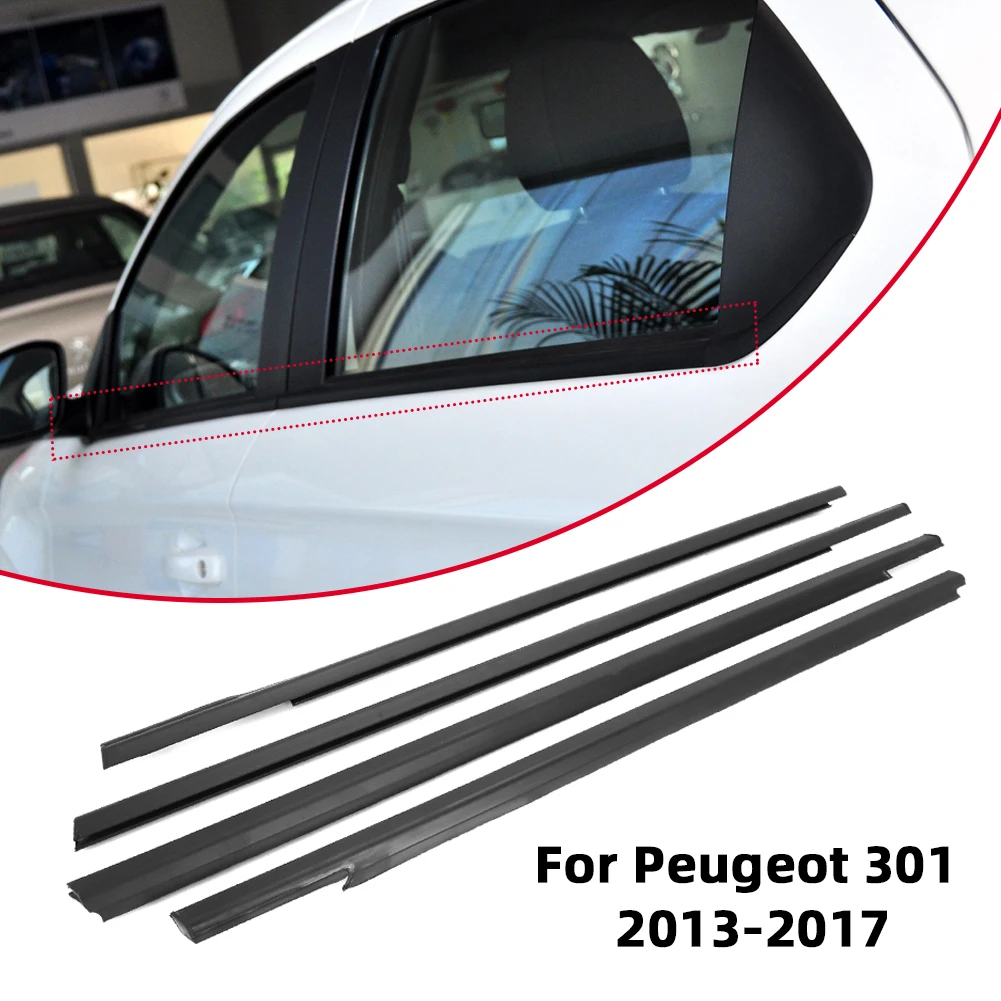 Car Door Seal Strips Sticker Weatherstrip Rubber for peugeot 301 2013-2017 for citroen elysee 2014-2016 Waterproof Noise Protect