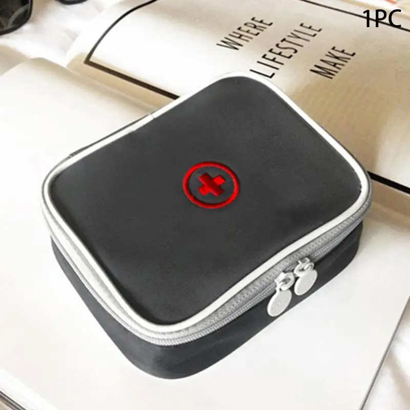 1 قطعة حقيبة طبية محمولة للطوارئ صندوق تخزين الإسعافات الأولية للمنزل في الهواء الطلق السفر معدات التخييم مجموعة الحبال الطب