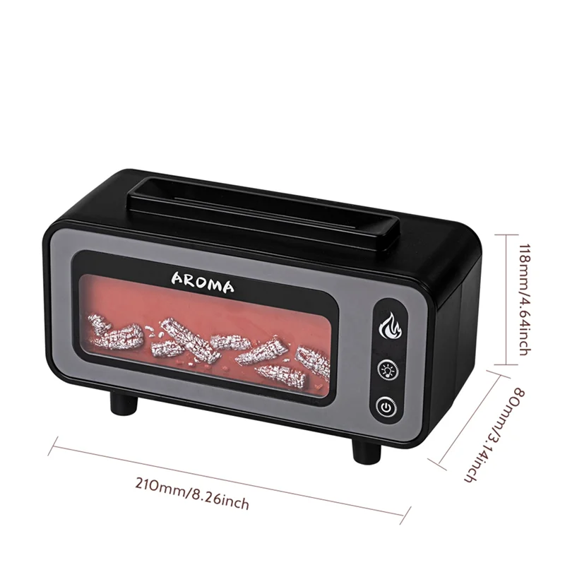 مرطب لهب الموقد 7 ألوان لهب ناشر رائحة أجهزة ترطيب تلقائية بدون ماء لغرفة النوم واليوجا وصالة الألعاب الرياضية-[2025]