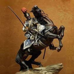 Napoleone Dragoon cavalleria resina figura 1/24 Kit modello non verniciato giocattoli non assemblati