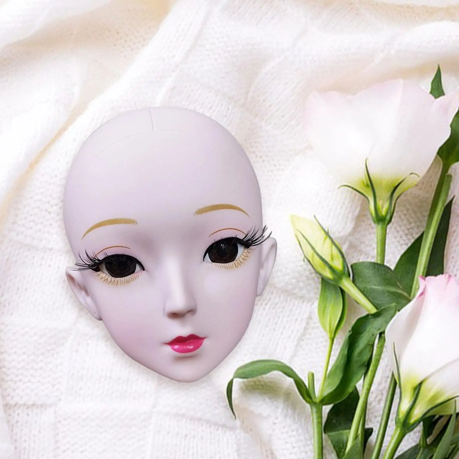 

Голова куклы BJD для женщин, сменные аксессуары для рукоделия с глазами, сделай сам