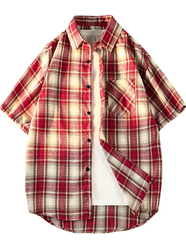 

Модная летняя свободная повседневная тонкая верхняя одежда для мужчин из дышащего смешанного полиэстера и хлопка, молодежный стиль