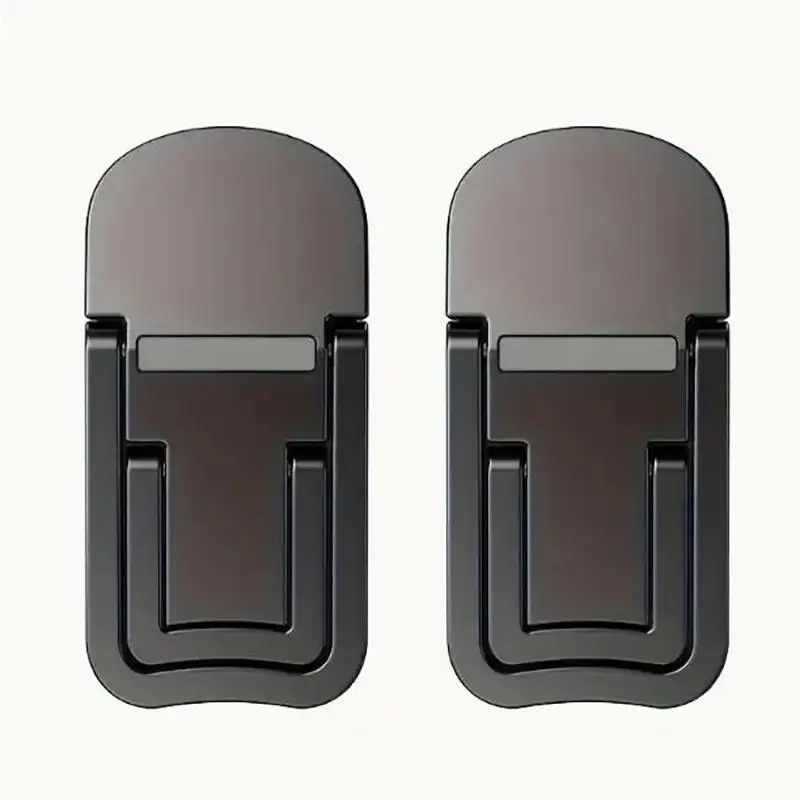 2 STKS Mini opvouwbare laptopstandaard Draagbare computertoetsenbordverhoger met 2 verstelbare hoeken Zelfklevende onzichtbare notebookstandaard