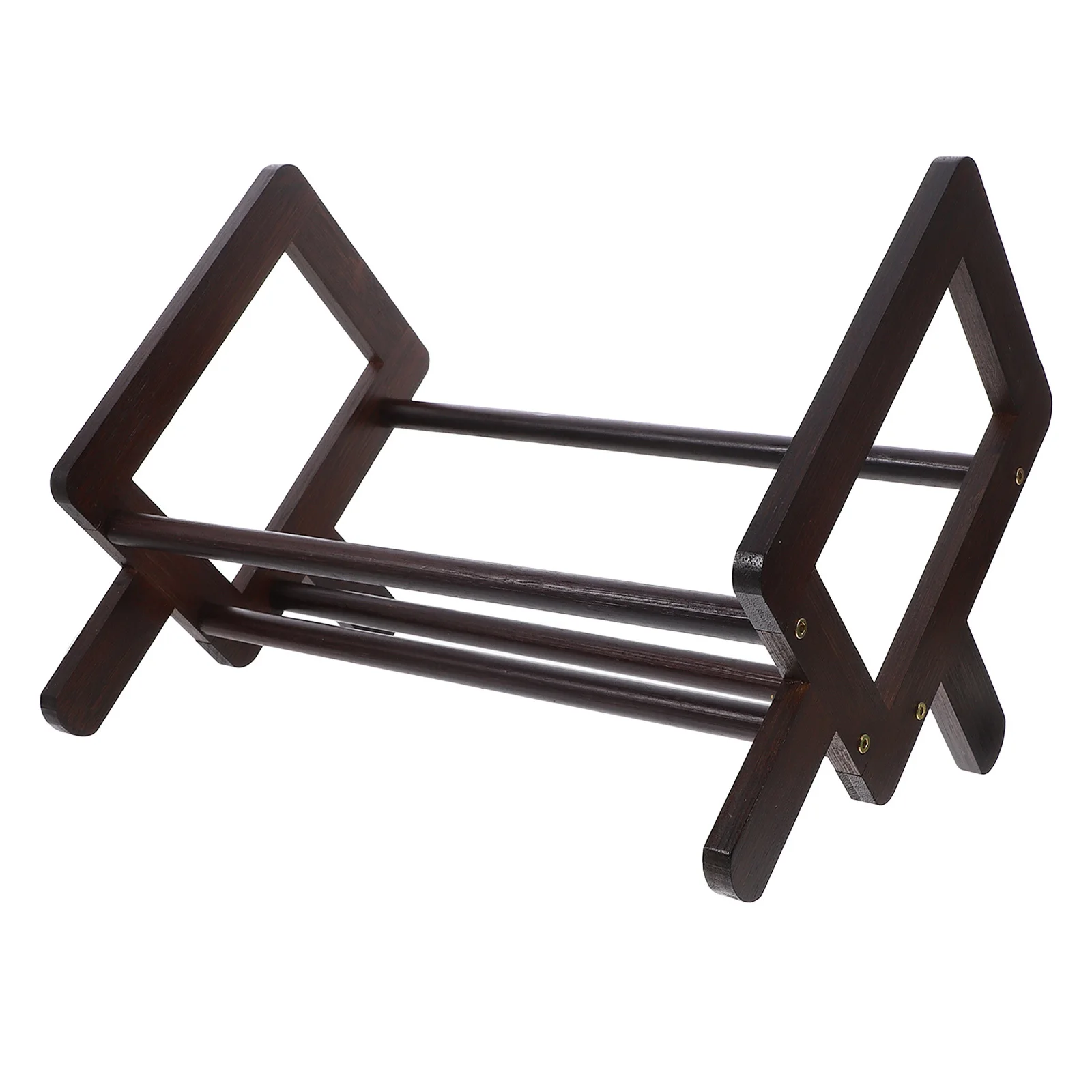 Desktop Book Stand Bamboo Reading Rack for Books Newspapers Tablets Compact Space-Saving Learning Support Stand for Students