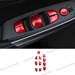 Car Window Control Switch Button Sticker Trims Decoration for Nissan Sylphy Sentra B18 2020 2021 2022 2023 2024 Accessories Kit