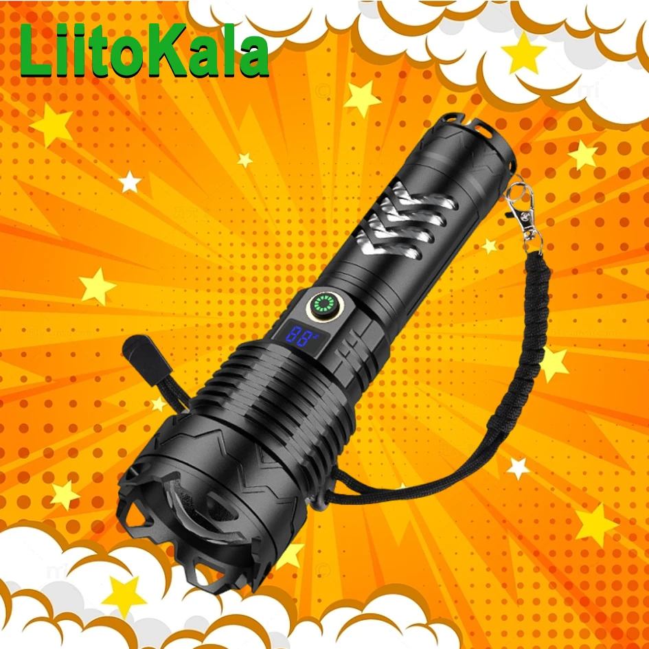 

LiitoKala LF-G200 Rechargeable Flashlight Adjustable Zoom Outdoor Lighting