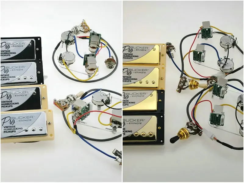 

Standard Pickups Humbucker Classic Alnico Bucker PRO Guitar Pickups 4C with Wiring Harness