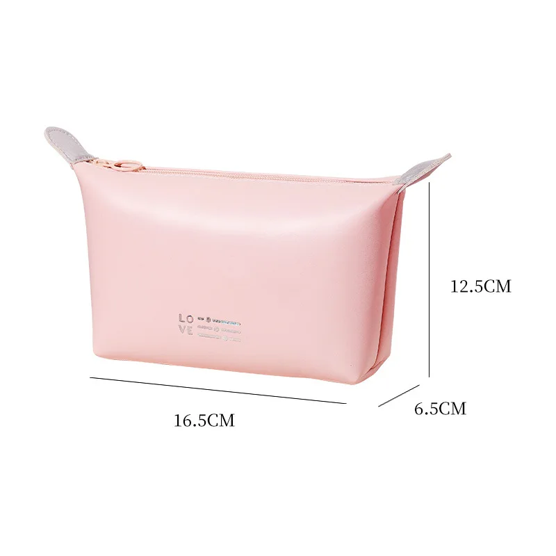 Waterproof Cosmetic Bag Portable Portable Cosmetic Brush Storage Bag Large Capacity Pu Transparent Wash Bag Travel Storage Bag