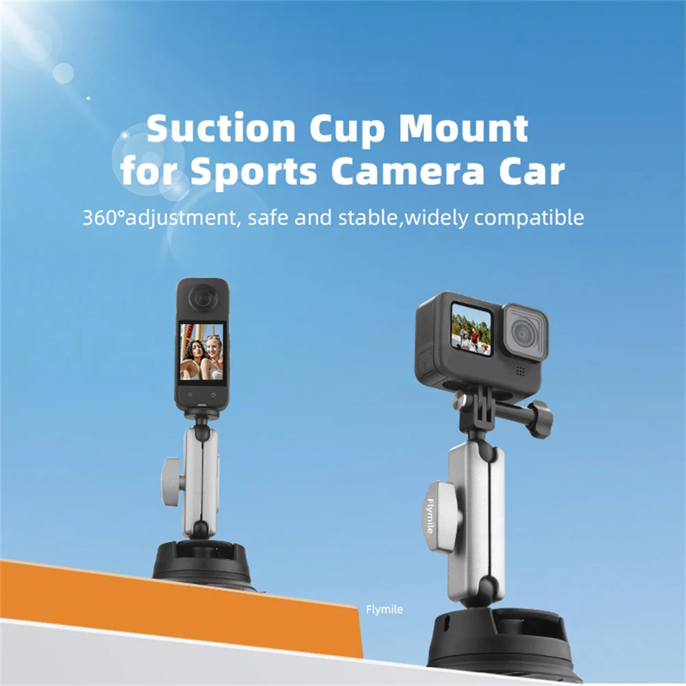 

Action Camera Car Mount Suction Cup Camera Car Holder Non-Slip Support Adapter Compatible For DJI POCKET 3 Camera