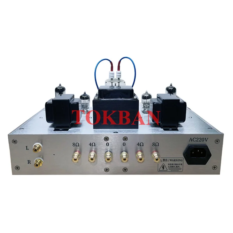 Tokban Fu19 Vacuum Tube Amplifier Diy Kit 4.8w*2 Vu Meter Bluetooth 5.0 2-channel Class A Amplifier Audio
