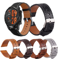 Watch Band For Ticwatch Pro 3 Ultra GPS Smart Watch Leather Strap For Ticwatch Pro X/2020/2019/Pro 3 LTE/GTX/E2/S2 Bracelet
