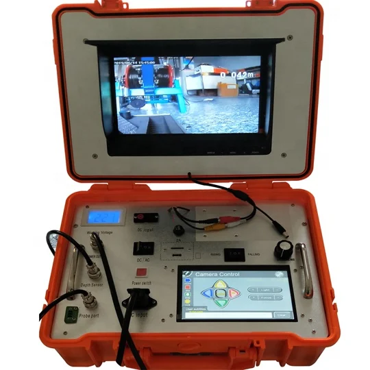 New Mobile Video Recording 360 Rotary Borewell Inspection Camera With Meter Counter And Touch Screen