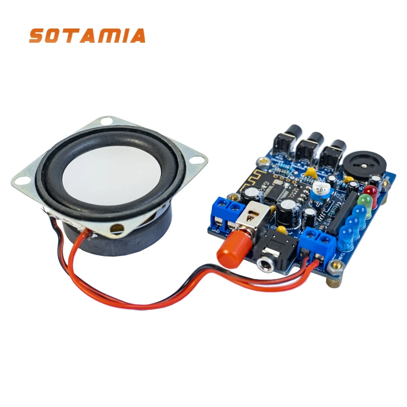 SOTAMIA Portable Bluetooth Speaker Power Amplifier Audio Electronic Product Assembly DIY Kits USB Circuit Welding Practice Kit 