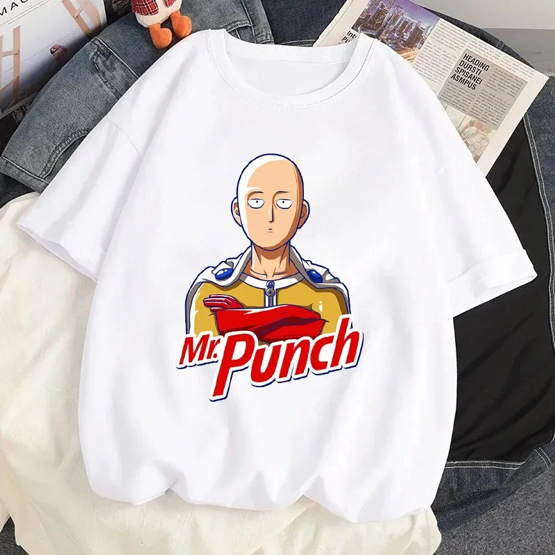 Anime One Punch Man Printed T Shirt Hero Saitama Oppai Graphic Tshirt Fashion Women Casual Short Sleeves Streetwear T-shirt Tops