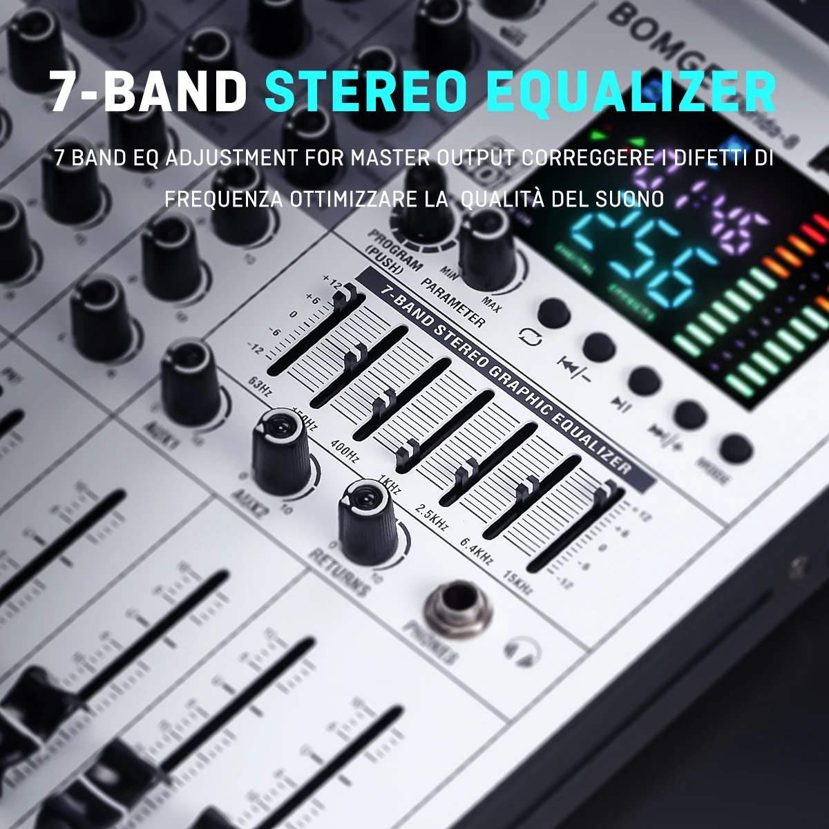 Mezcladora de audio BOMGE de 8 - Audio Interface reseña y precio