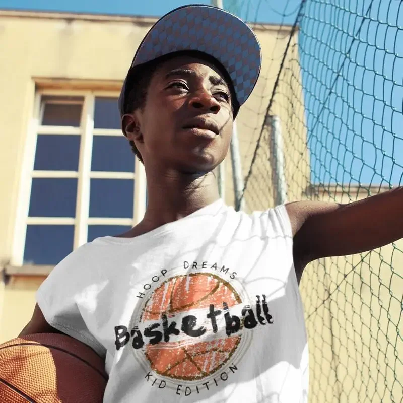 Hoop Dreams Kids T Shirt Basketball For Men Sports Gear Retro