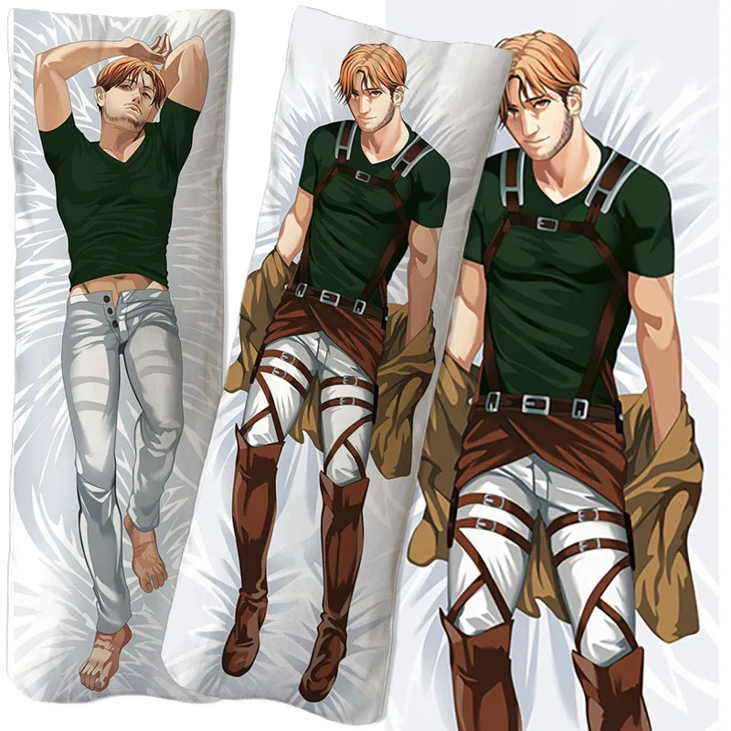 Funda de almohada de cama de servicio oem dakimakura de alta calidad con personajes de anime masculinos guapos Japón