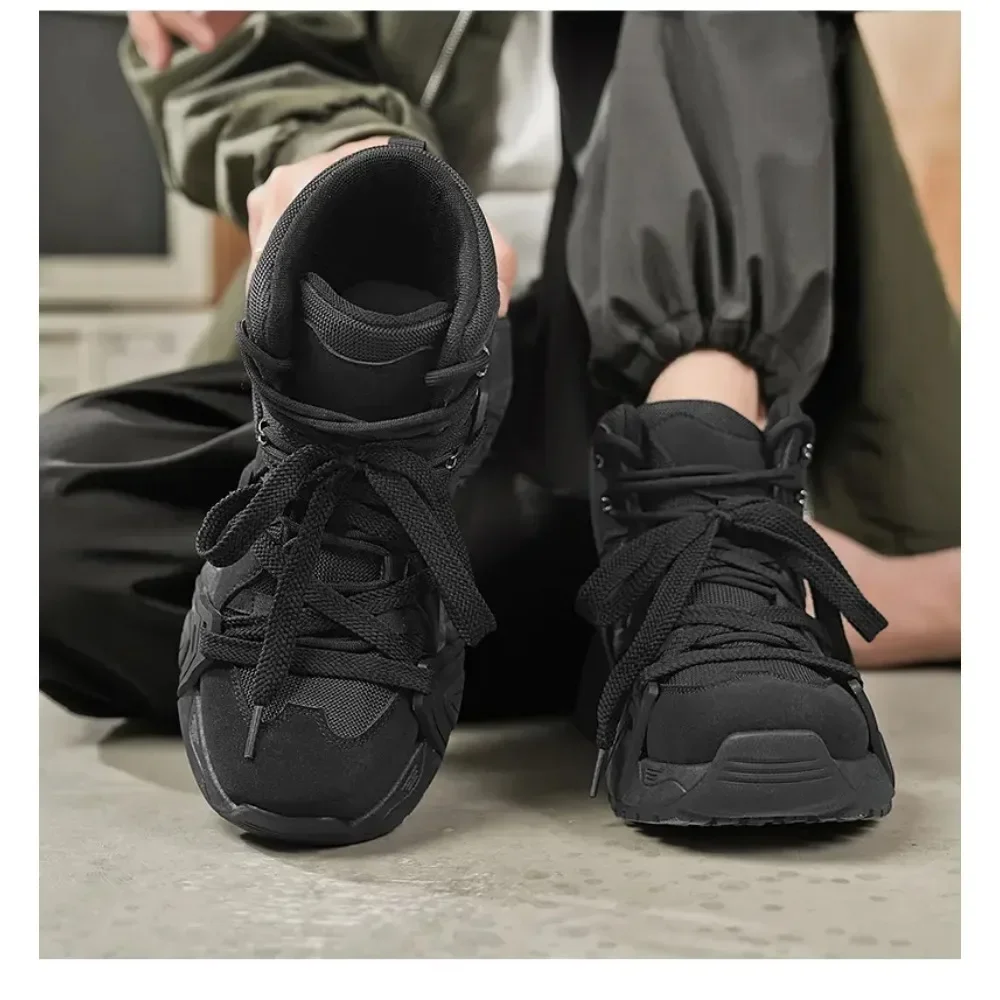 

Men's High-top Boots Seamlessly Blend Style Functionality Featuring Slip-resistant Soles To Add A Unique Charm To Your Outfit