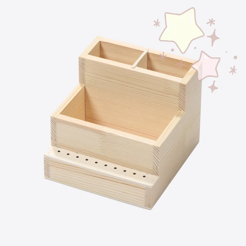 لقم آلة حفر الأظافر، حامل خشبي، ملحقات فنية للتدريب، صندوق عرض أدوات مانيكير DIY