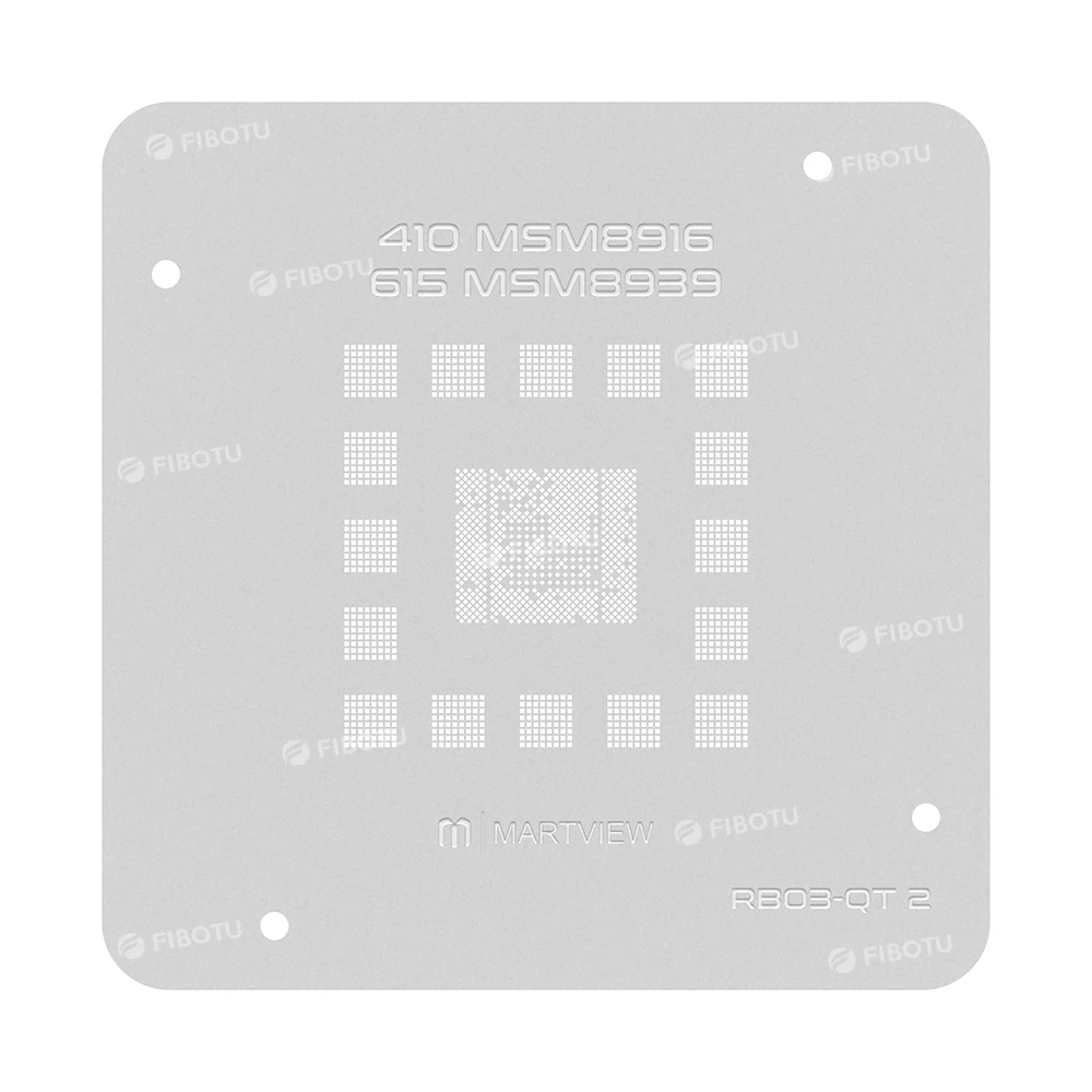 Martview RB03-QT2 CPU BGA Reballing Stbbles pour Qualcomm Snapdragon 410 MSM8916 / 615 MSM8939