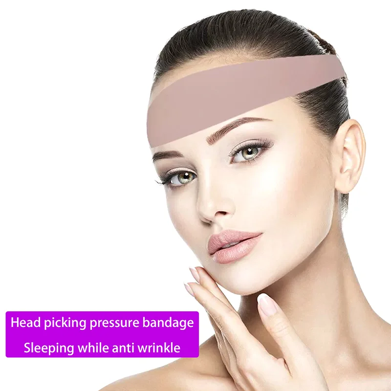 Correa de levantamiento de frente, correa de elevación Facial, correa de presión para la frente, tira de compresión Facial, lavable y reutilizable, 1 ud.