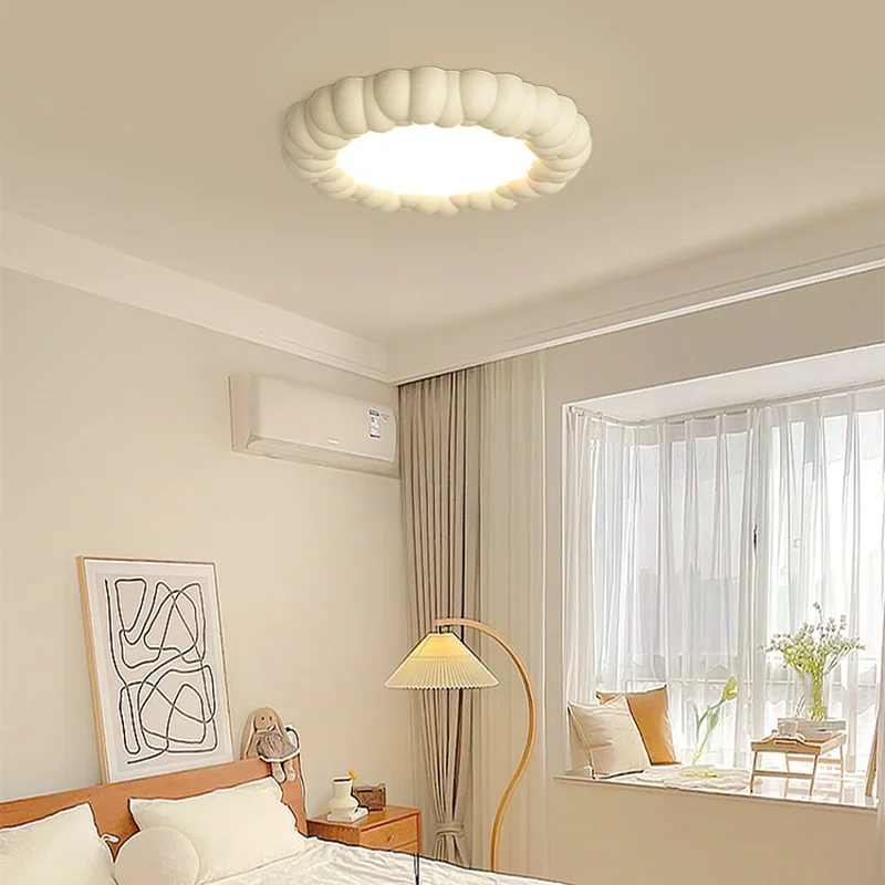 

Modern Cream Style Resin Led Ceiling Lamp Bedroom Led Ceiling Chandelier Lighting Home Decor Living Room Ceiling Lights Fixtures