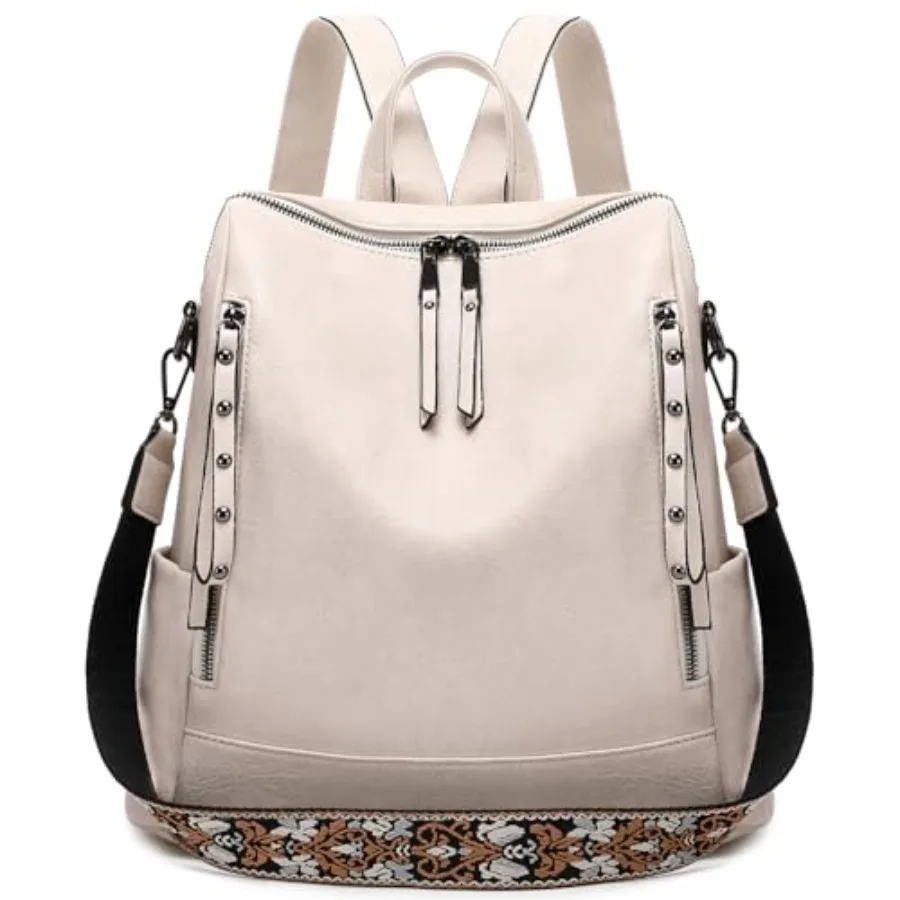 

Модный рюкзак-сумка для женщин из веганской кожи, дорожный рюкзак, дизайнерские женские сумки через плечо