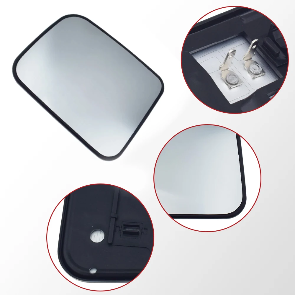 Car Heated Side Rearview Mirror Glass White Left/Right for Nissan Pick-Up 1998-2005 Patrol Y61 1997-2013 Navara D22 1997-2015