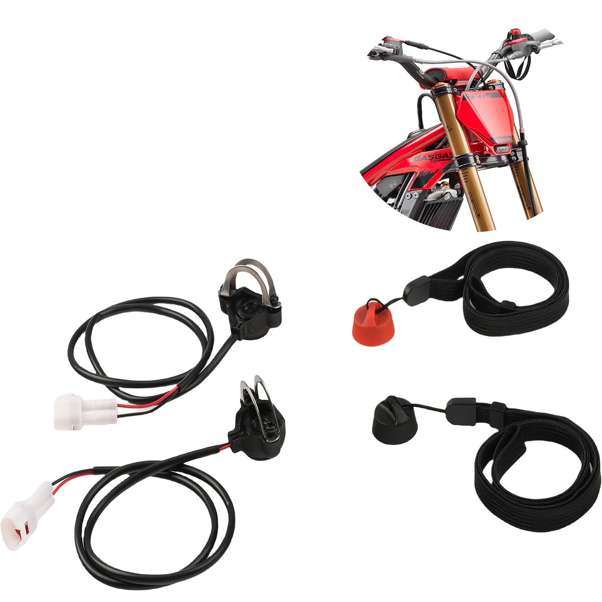 

Motorcycle Engine Emergency Kill Switch Magnetic Top Cap With Wrist Strap Stop ON OFF For GAS GAS KTM HONDA MONTESA SHERCO BATA