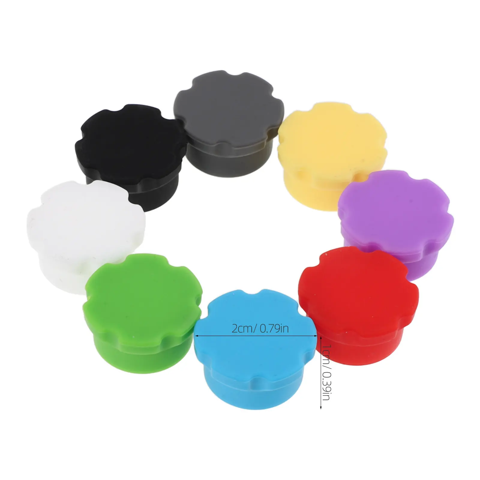 16Pcs Silicone Insulin Vial Caps Leakproof Reusable Protective Dustproof Covers Replacement Lids for 3Ml Glass Vials Lab